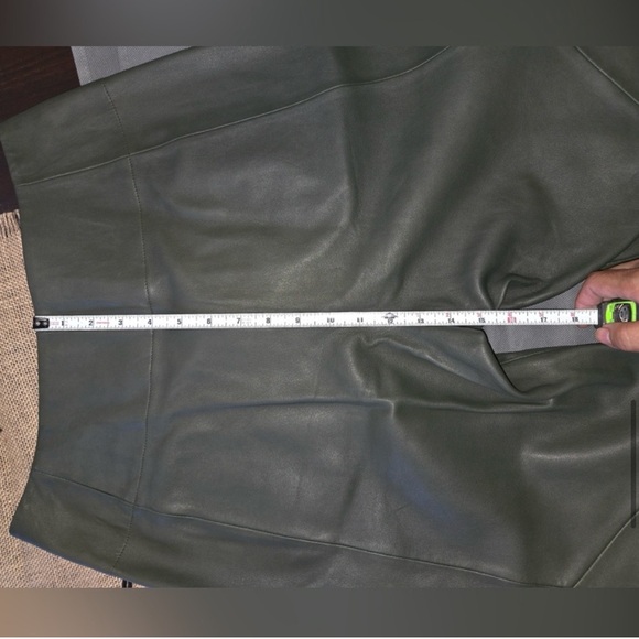 The SEI Leather Trouser in Army - Picture 8 of 10